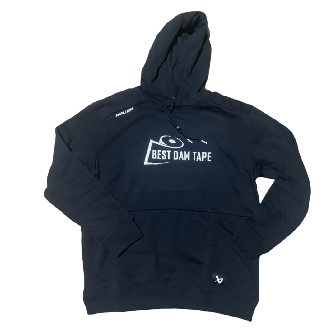 Best Dam Tape black Bauer team sweatshirt with solid logo