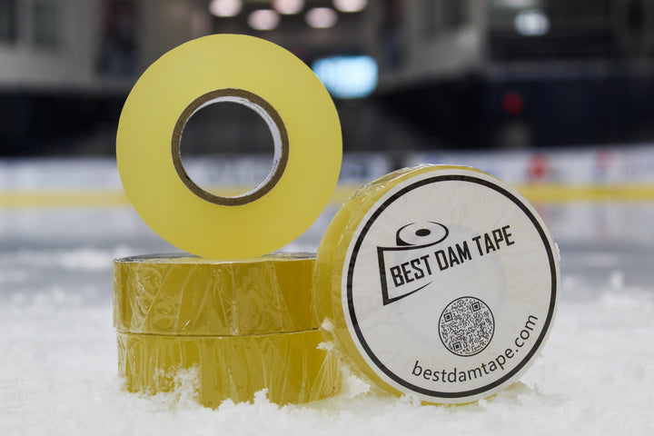 Two rolls of Best Dam clear hockey shin and sock tape