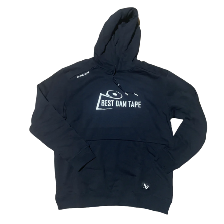Best Dam Tape black Bauer team sweatshirt with solid logo