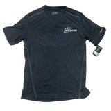 A black Bauer training tee with a signature logo pressed onto the front.