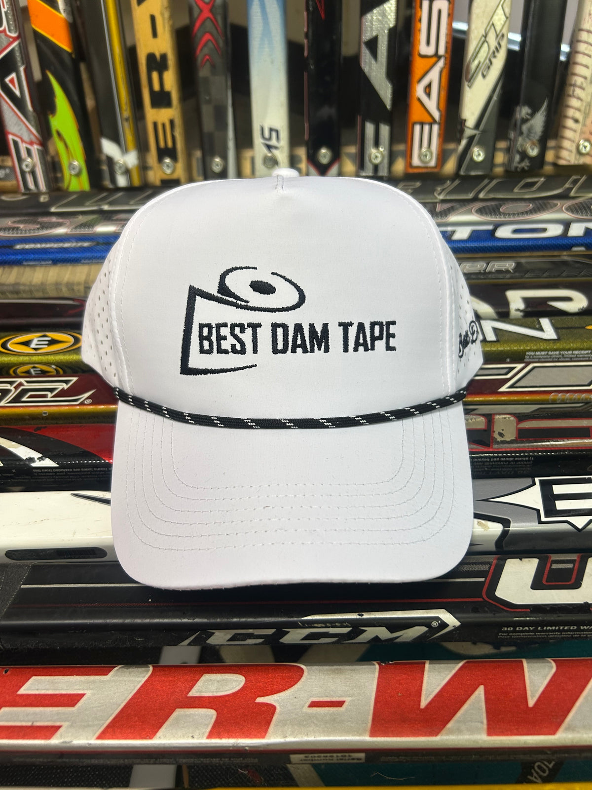 Best Dam Tape Logo Hat - White